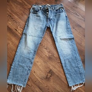 PacSun Size 29 x 27 Straight Jeans Womens Raw Hem